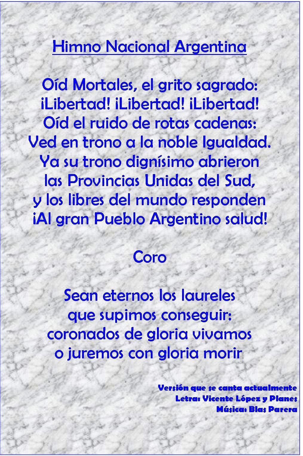 La Creación del Primer Himno Nacional Argentino Argentina
