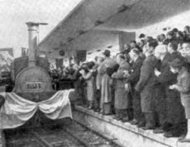 La Inauguración del Primer Ferrocarril de Buenos Aires Argentina