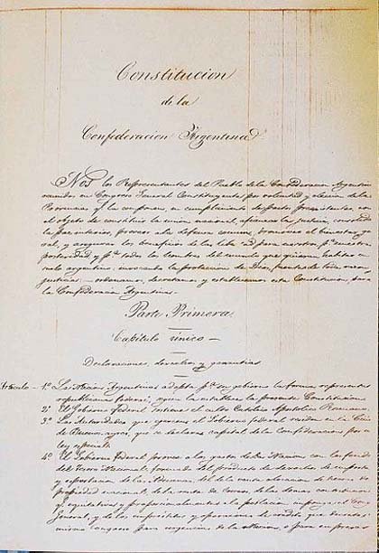 La Primera Constitución Argentina de 1853 Un Legado de Libertad Argentina