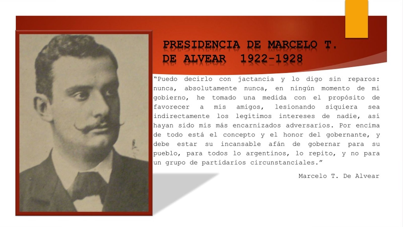 El nacimiento del  Manuel L. G. de Alvear Argentina