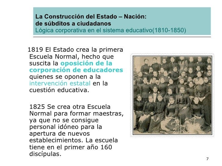 La primera representación de un sistema educativo en Buenos Aires 1810 Argentina