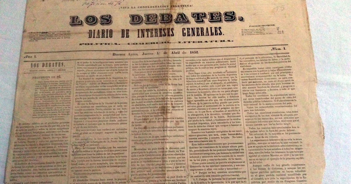 La primera publicación de 'La Prensa' en Argentina Argentina