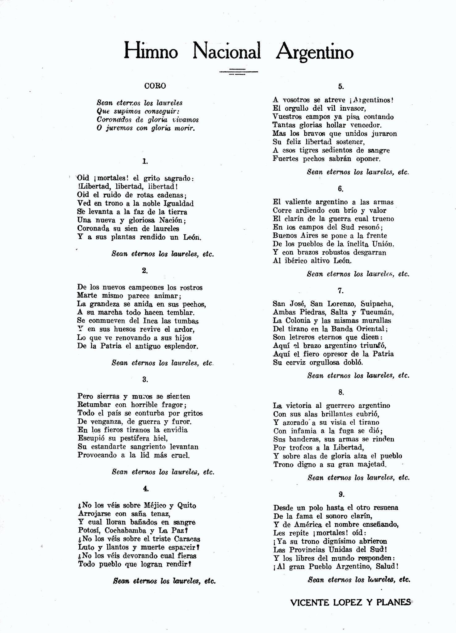 La Creación del Primer Himno Nacional Argentino Argentina