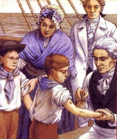 La visita de los científicos de la expedición de la vacuna contra la viruela Argentina