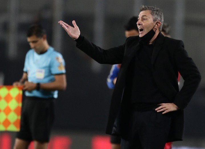 Frank en su segundo ciclo en Huracán (Photo by ALEJANDRO PAGNI / AFP).