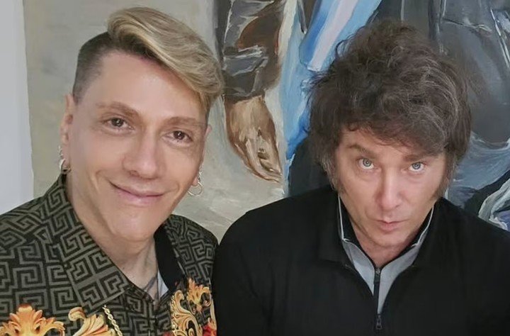 Roberto Piazza junto al presidente Javier Milei. | Foto: Instagram.