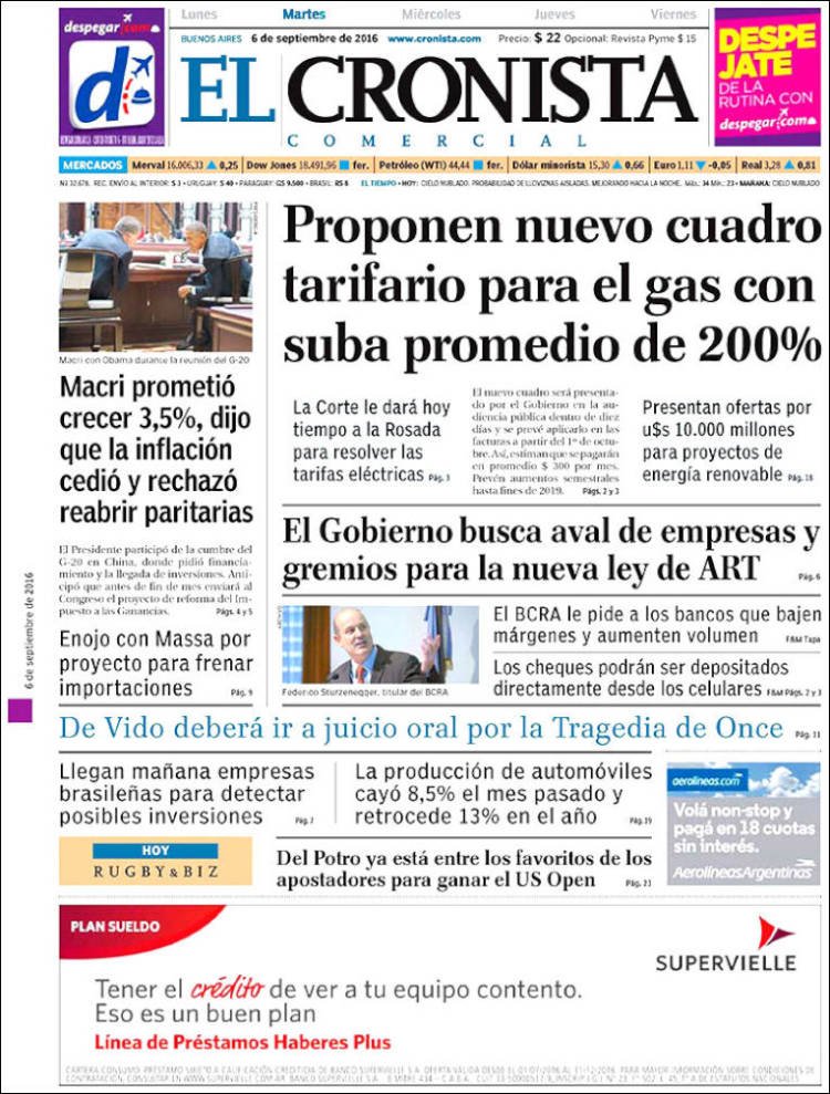 Cambia la Línea D en El Cronista, Información General