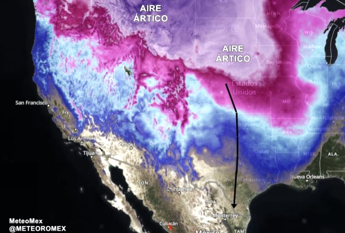 Una masa de aire polar avanza por Argentina en El Cronista, Información General
