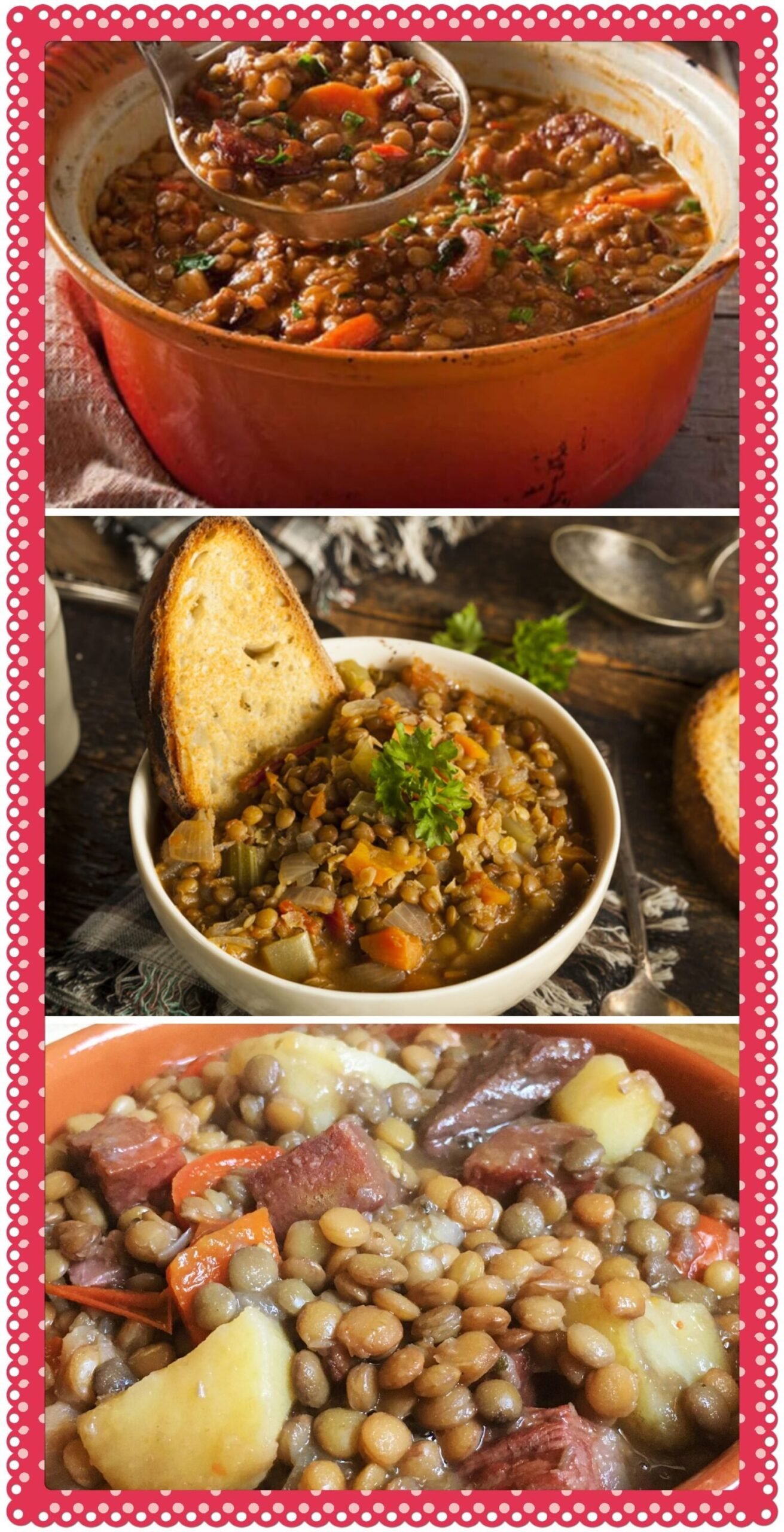Receta de guiso de lentejas de Donato De Santis receta