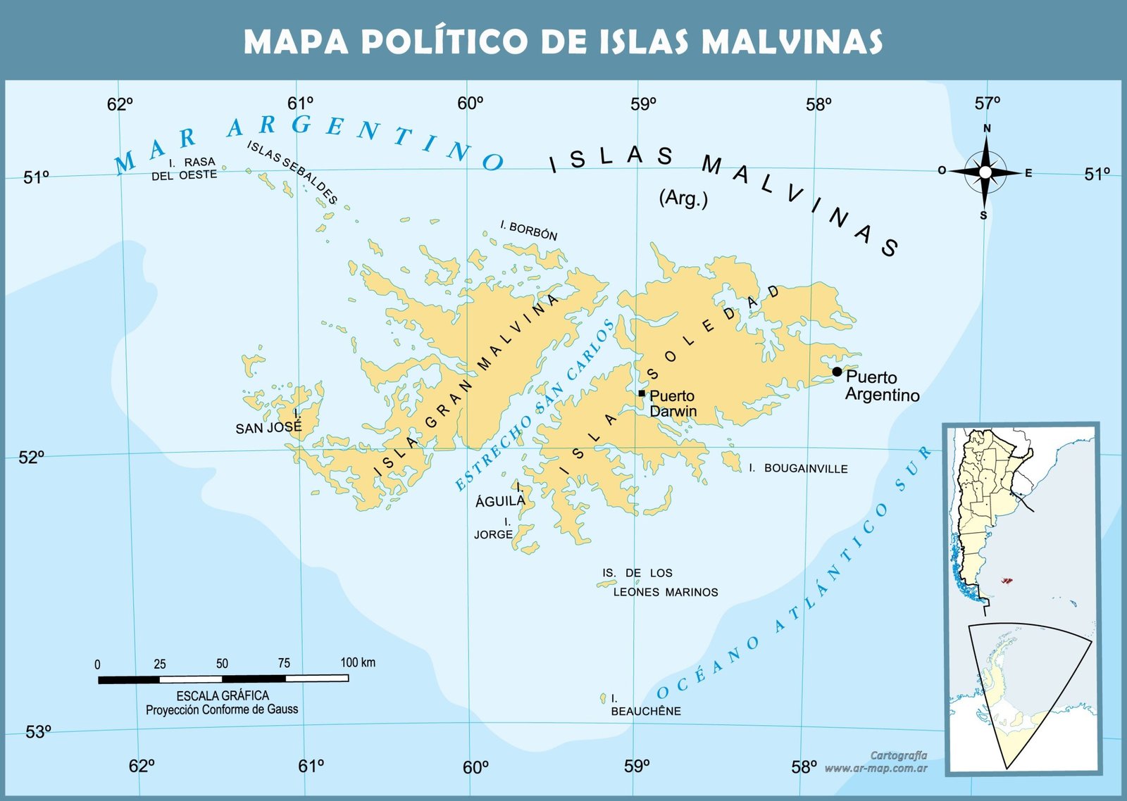Islas Malvinas en El Cronista, Información General