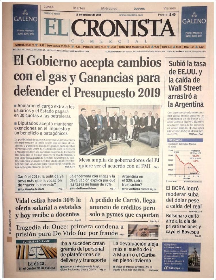 Confirmado en El Cronista, Información General