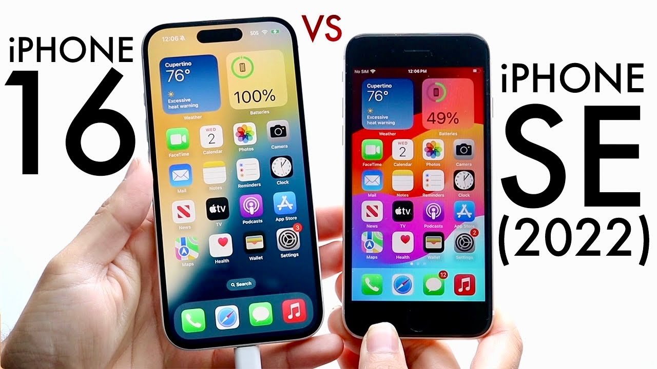 iPhone 16E vs. iPhone SE (2022) iPhone