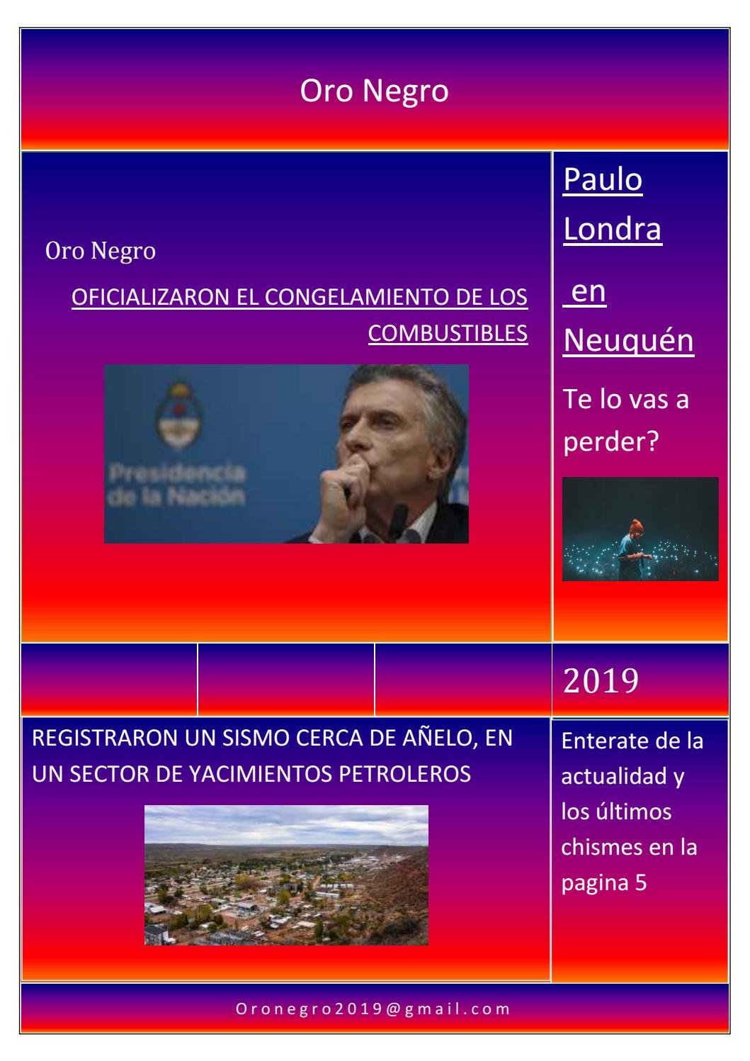 Oro negro en El Cronista, Información General