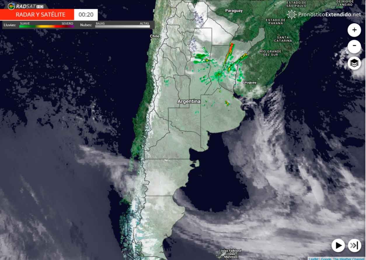 Alerta meteorológica en El Cronista, Información General