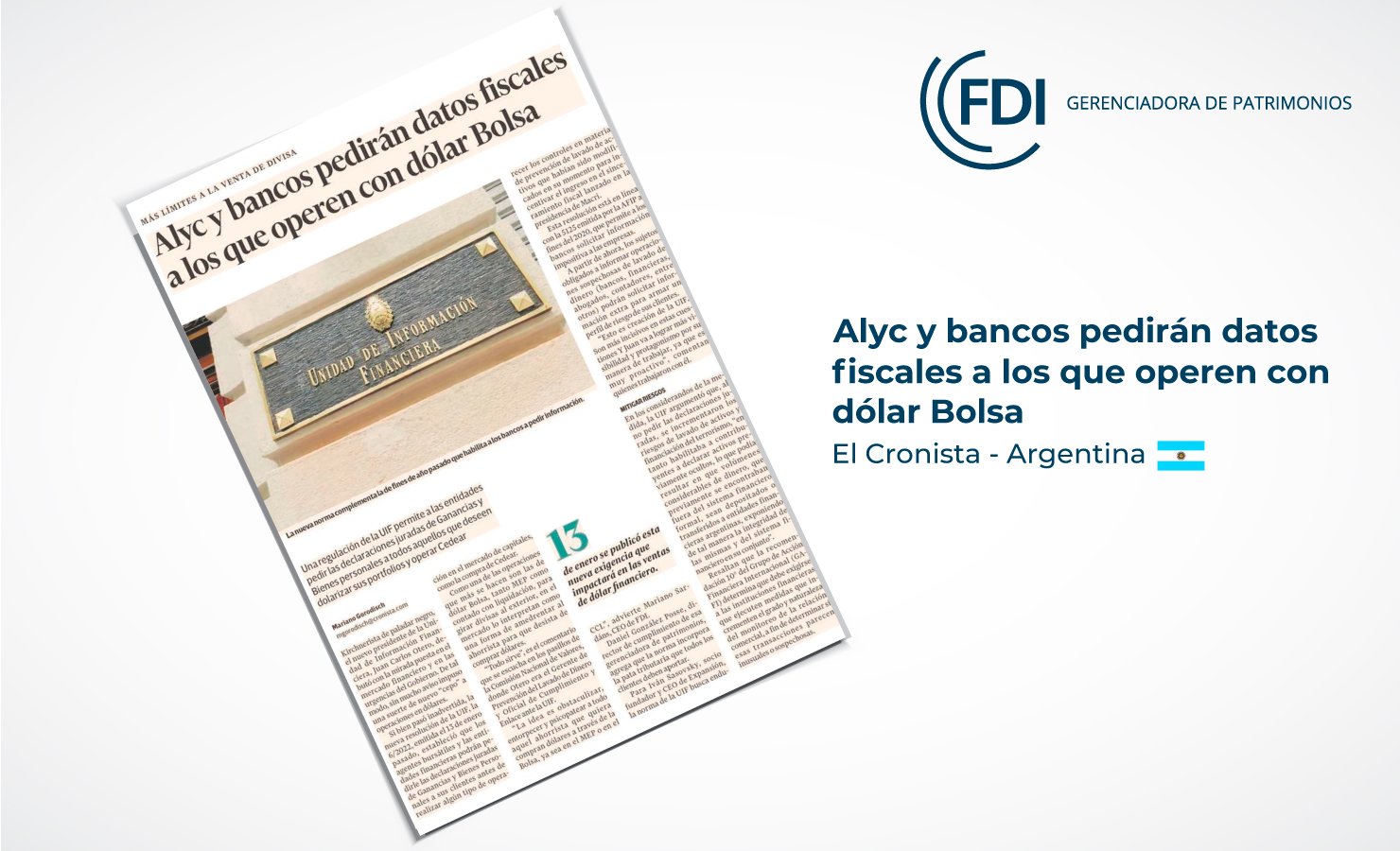 No es el bicarbonato en El Cronista, Información General