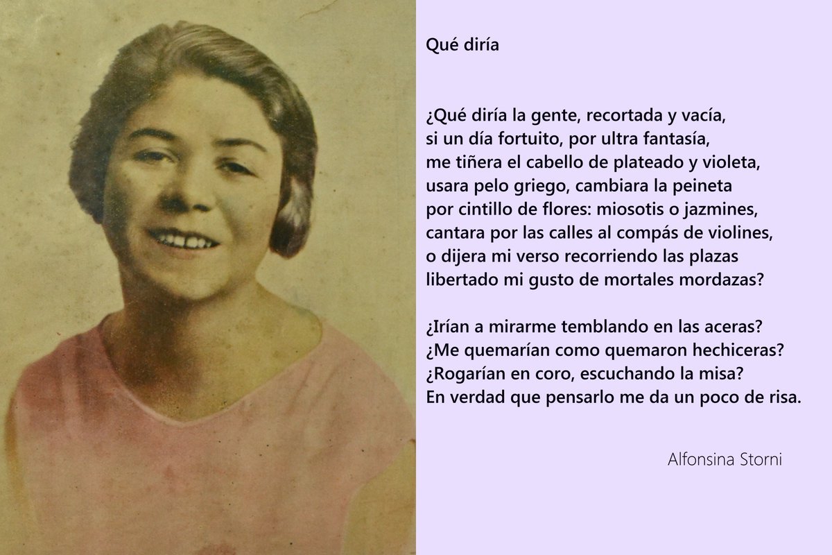 El l poeta Celebrando a Alfonsina Storni Argentina