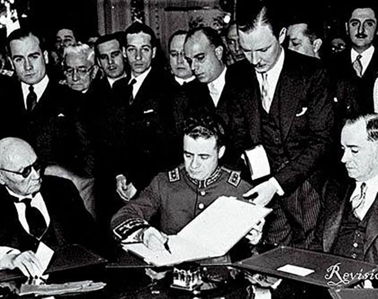 La firma del Tratado de Paz y Amistad de 1840 Argentina