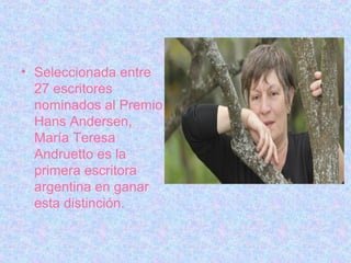 María Teresa Andruetto argentina biografía