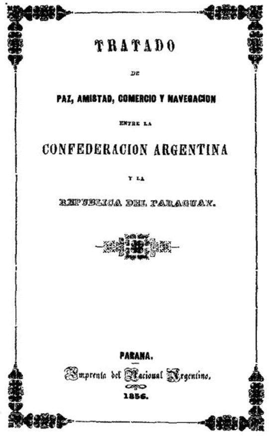 La firma del Tratado de Paz y Amistad de 1840 Argentina