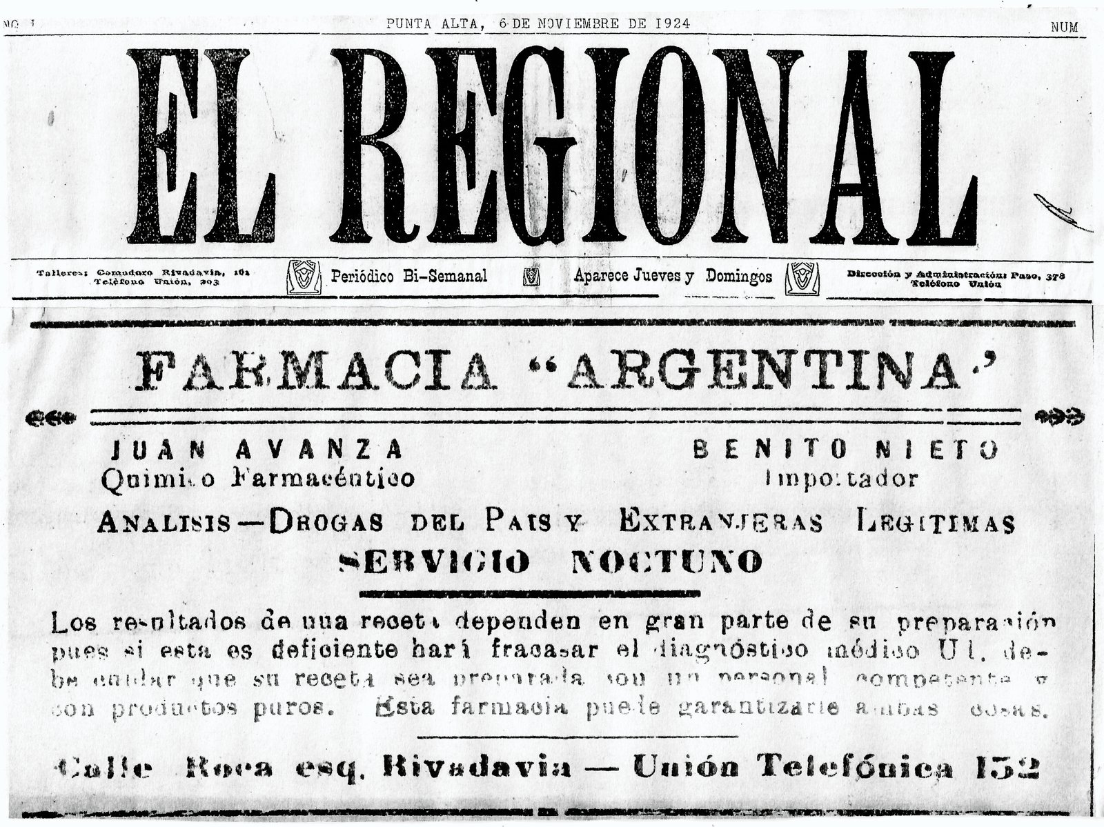 La primera producción de medicinas en Argentina Argentina