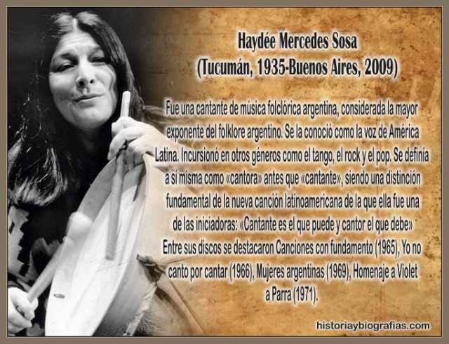 Mercedes Sosa argentina biografía