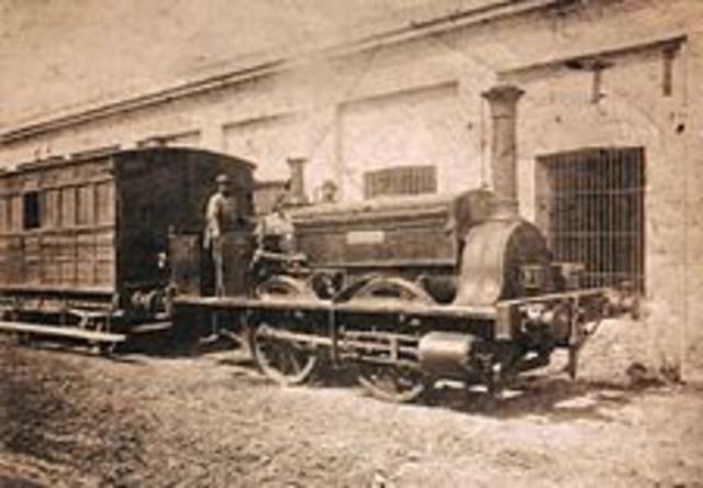 La llegada del primer servicio de trenes a Buenos Aires 1869 Argentina