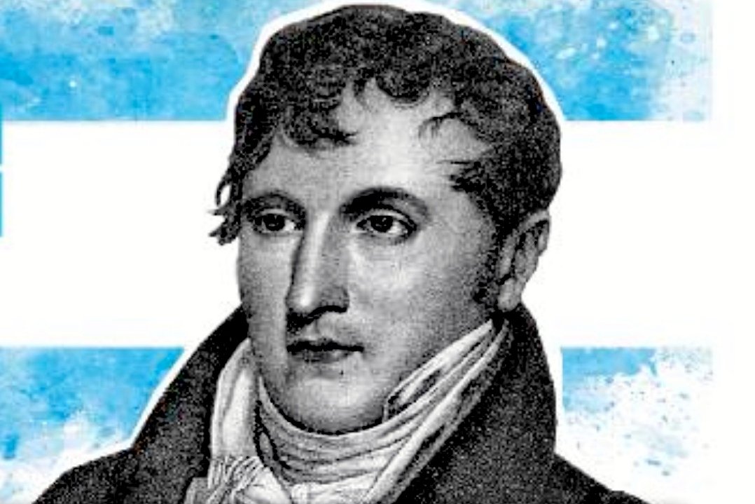 El la Bandera y la figura de Manuel Belgrano Argentina