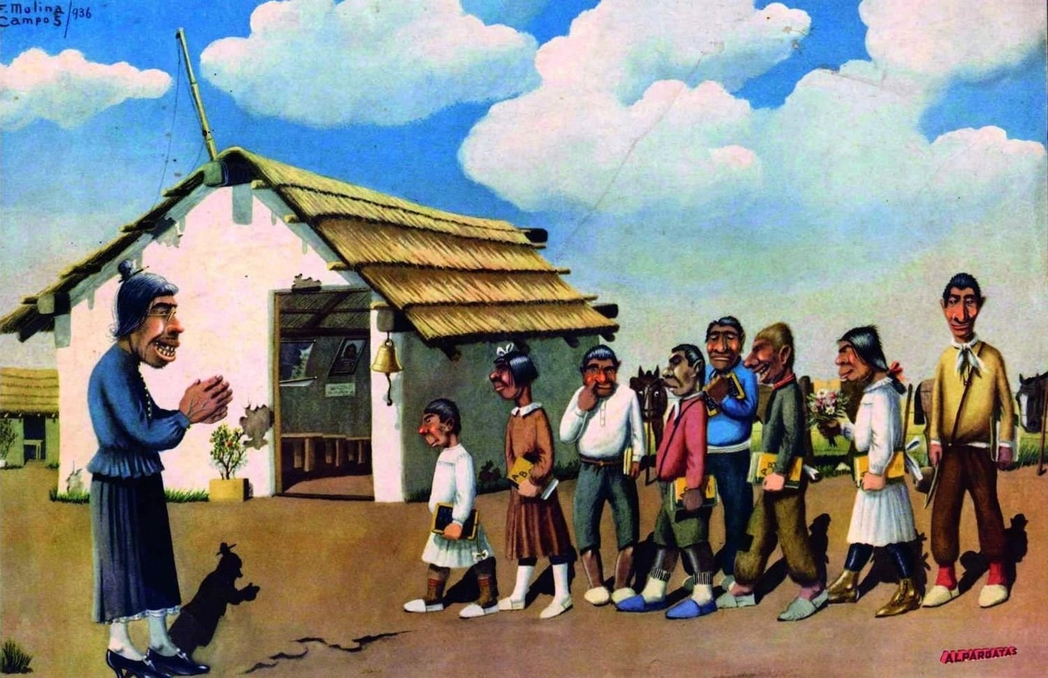 La creación de la primera escuela de pintura en Argentina Argentina
