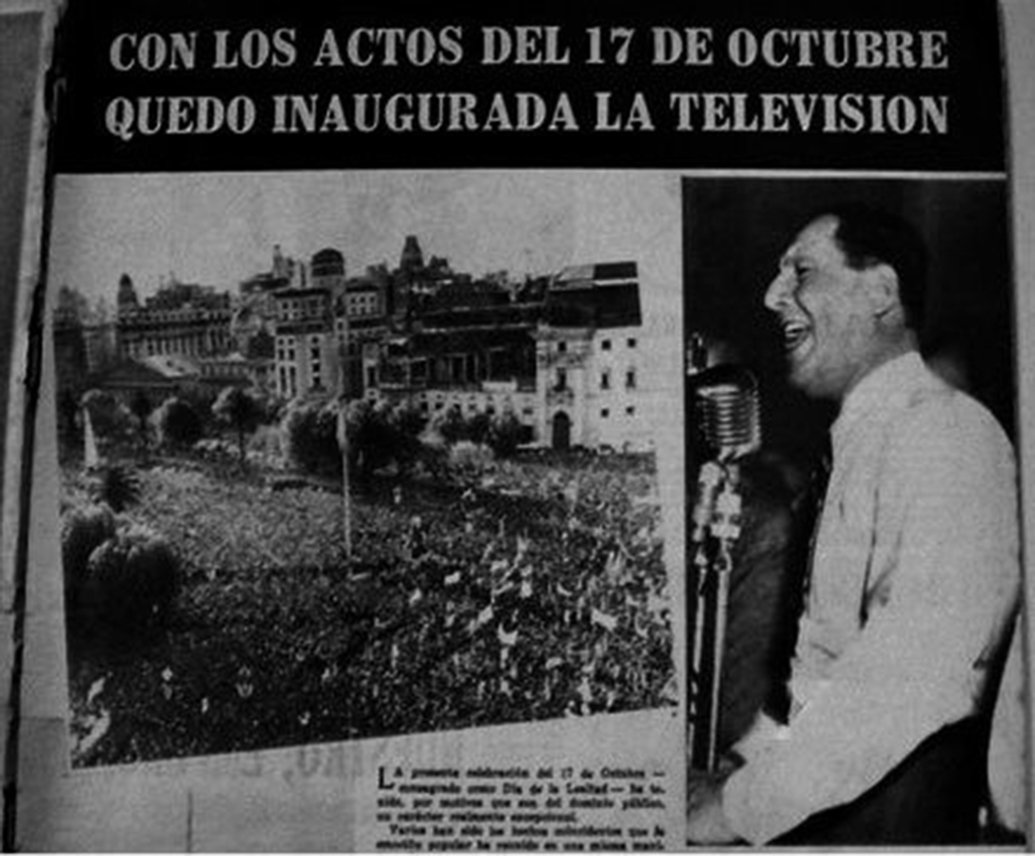 La llegada del primer televisor a Argentina Argentina