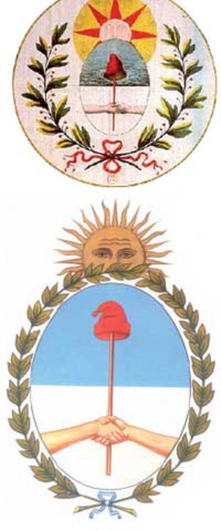 La Creación del Emblema Nacional Historia del de 1826 Argentina