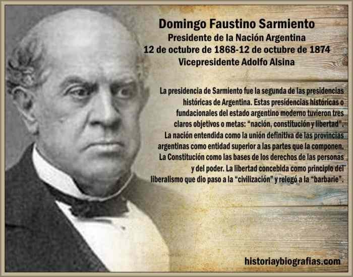 El nacimiento de un héroe Domingo Faustino Sarmiento Argentina