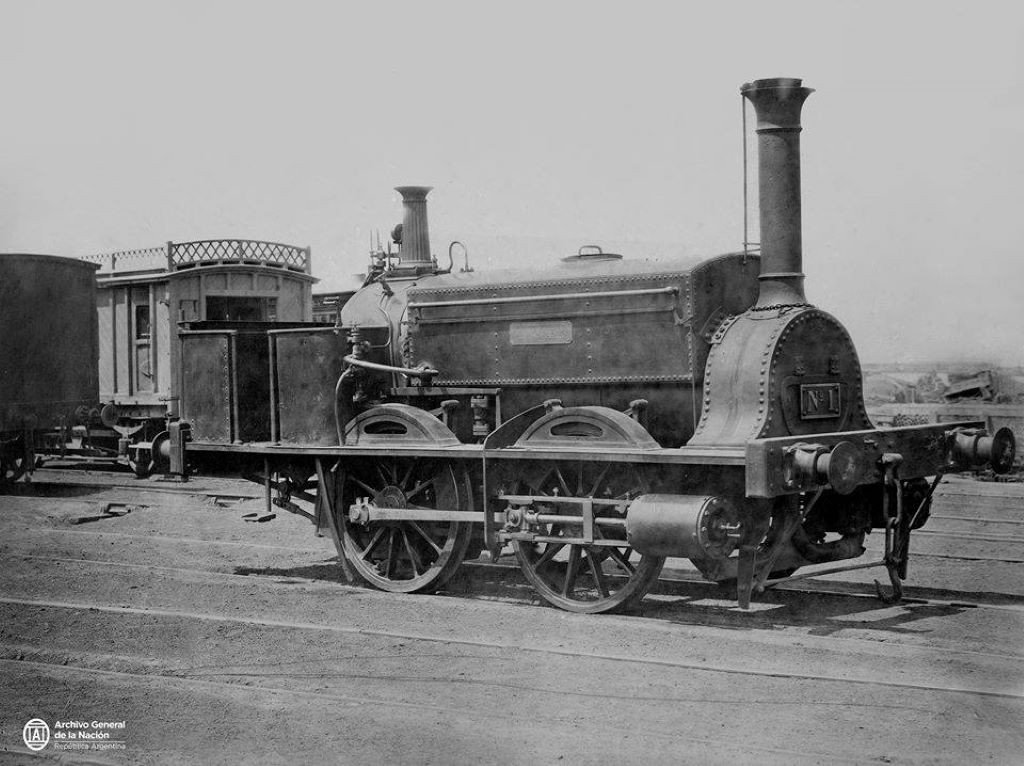 La llegada del primer tren de pasajeros a Buenos Aires 1857 Argentina