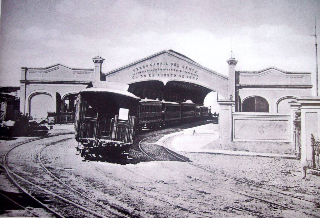 La inauguración del primer servicio de tren en Argentina 1860 Argentina