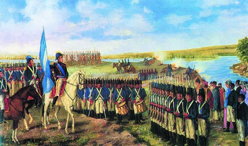 El la Bandera en la Batalla de Yatay Argentina