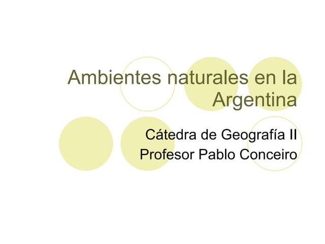 El l Umwelt Celebración de la Naturaleza en Argentina Argentina
