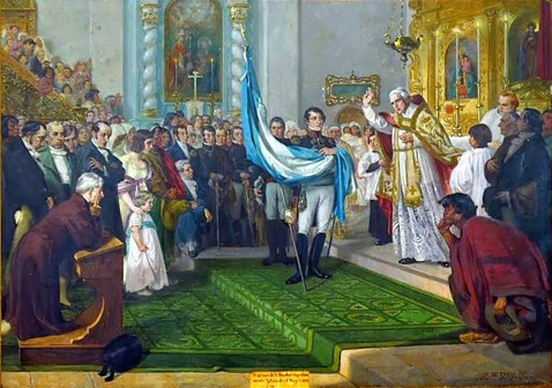 El nacimiento de la bandera de guerra argentina El de 1813 Argentina