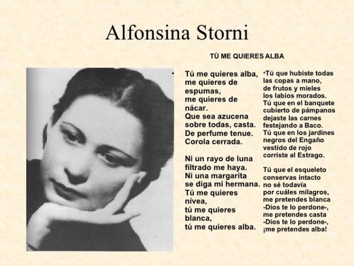 El nacimiento del poeta del pueblo Alfonsina Storni Argentina