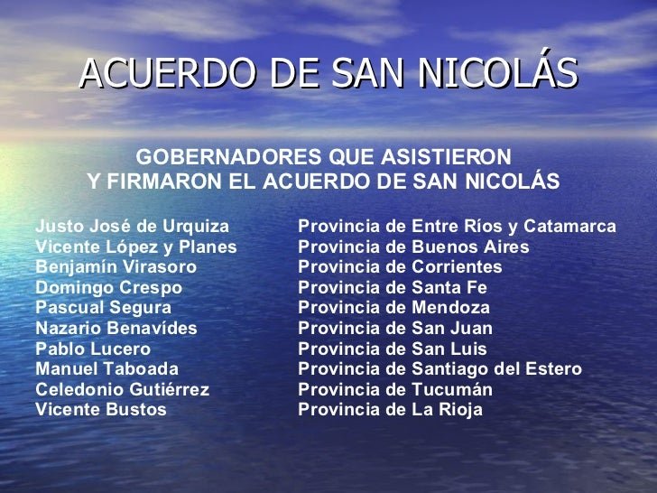 El Acuerdo de San Nicolás Un paso hacia la Confederación Argentina Argentina