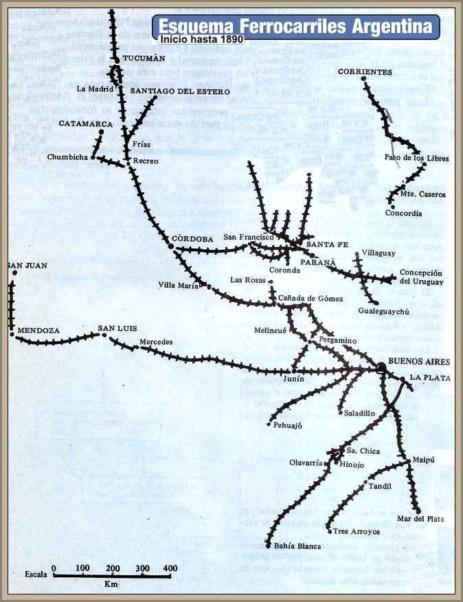 El nacimiento de la ferroviaria en Argentina la primera línea de tren en el país Argentina