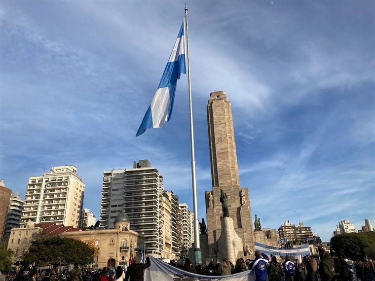 El nacimiento de la Bandera Acto de la Ciudad de Rosario Argentina