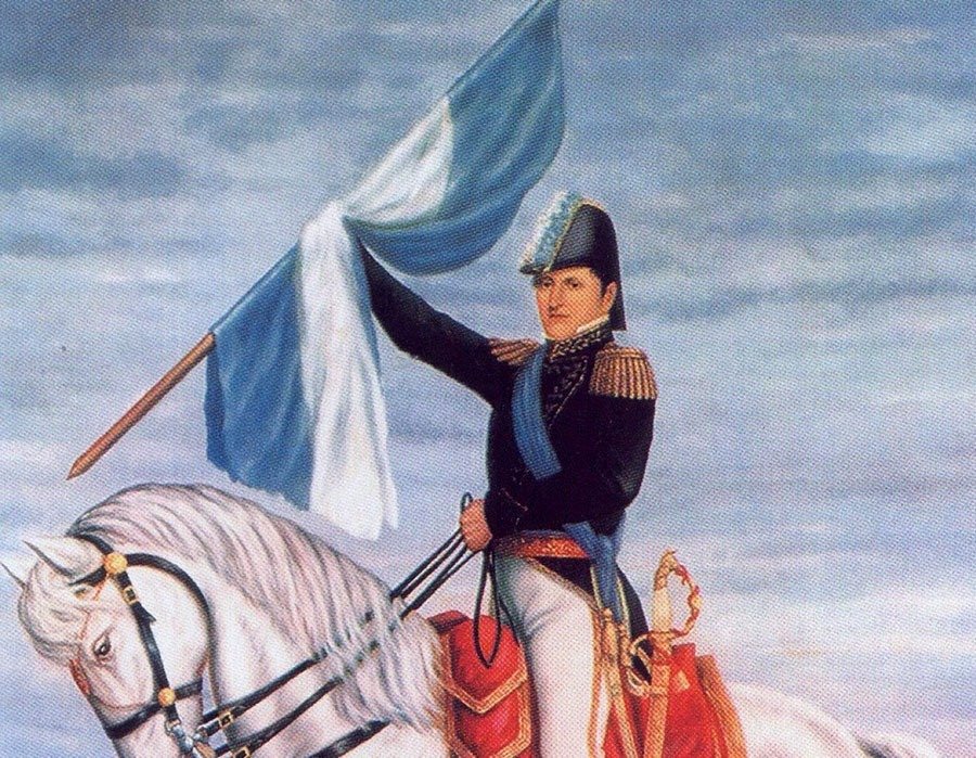 El nacimiento de la bandera de Los Andes de 1812 Argentina