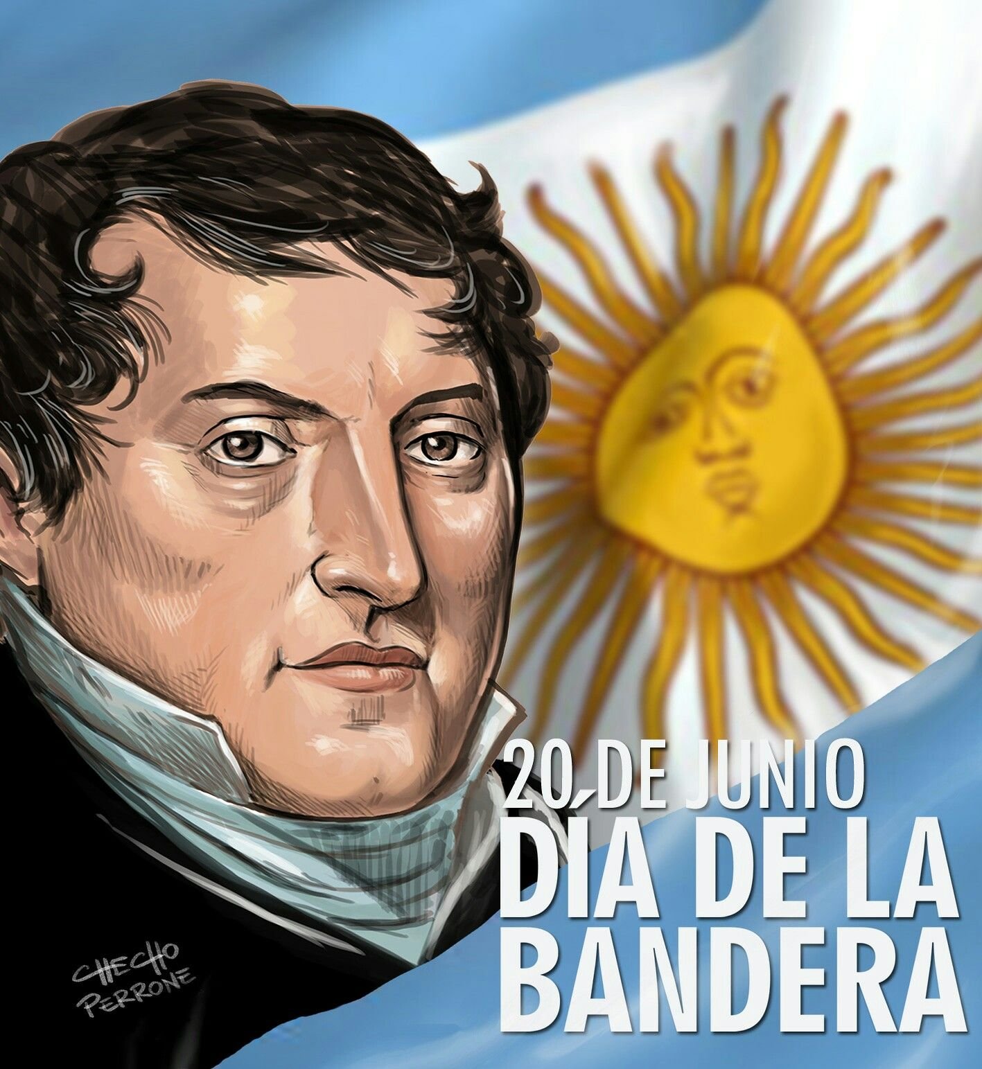 El la Bandera Legado de Manuel Belgrano Argentina