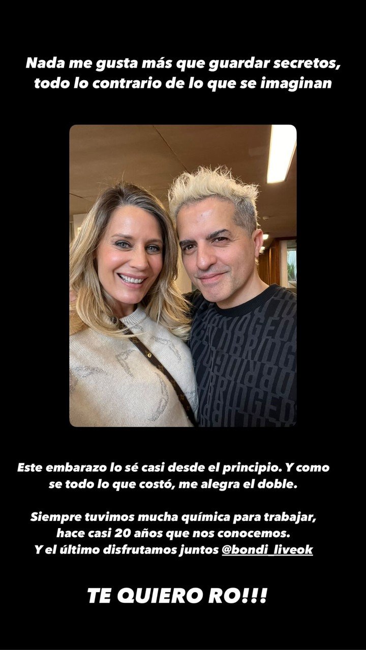 Ángel De Brito confirmó el embarazo de Rocío. Foto: Instagram
