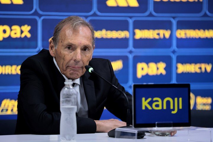 Miguel Ángel Russo durante su presentación en Boca. (EFE)