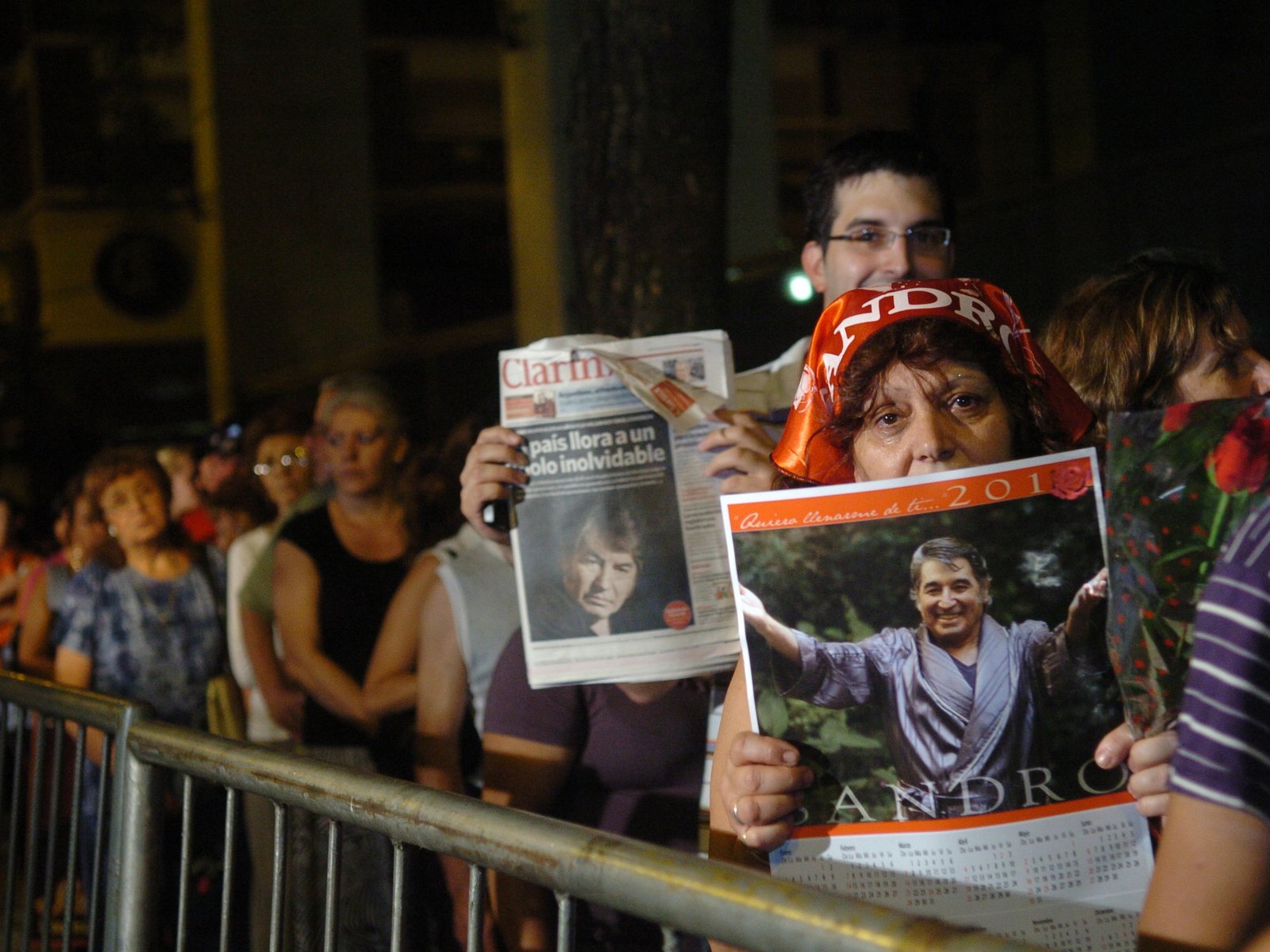 El gitano argentino más famoso murió en 2010. Sandro. Velado en el Congreso fue despedido por miles de personas./ Foto: Mario Quinteros. 