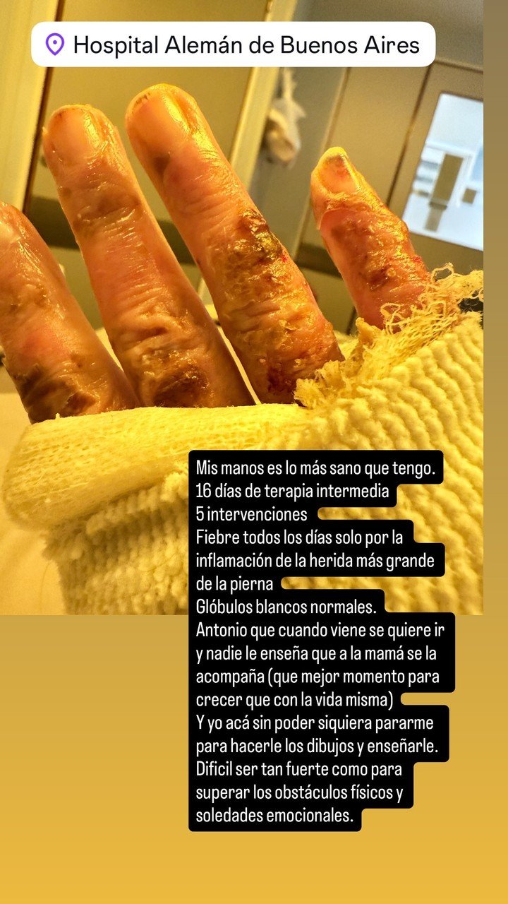 El posteo de María Julia Oliván en Instagram.