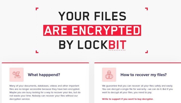 LockBit fue uno de los grupos de ransomware más prolíficos. Foto Lockbit Blog