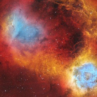 La foto NASA del día: la increíble nebulosa azul y blanca con aspecto de flor
