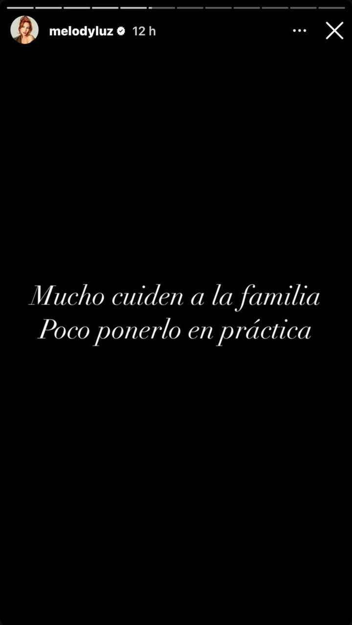“Mucho cuiden a la familia. Poco ponerlo en práctica”. Foto: Instagram