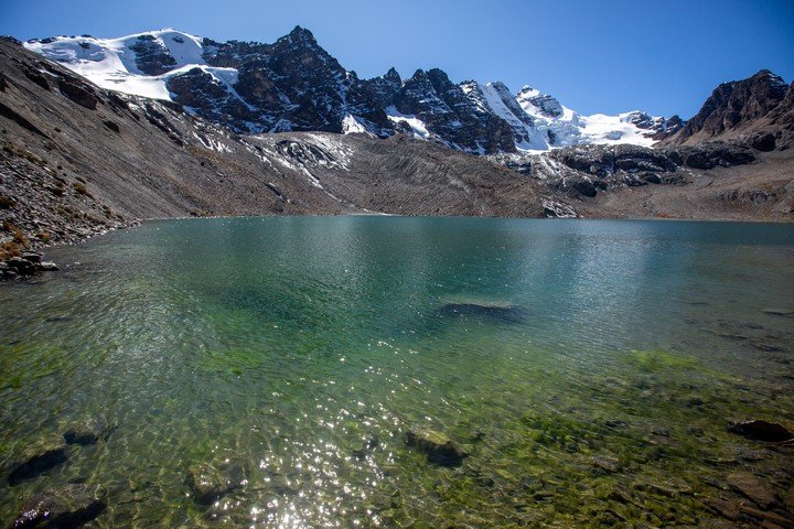 La laguna Eslovenia camino a la laguna Ventanani (EFE). 